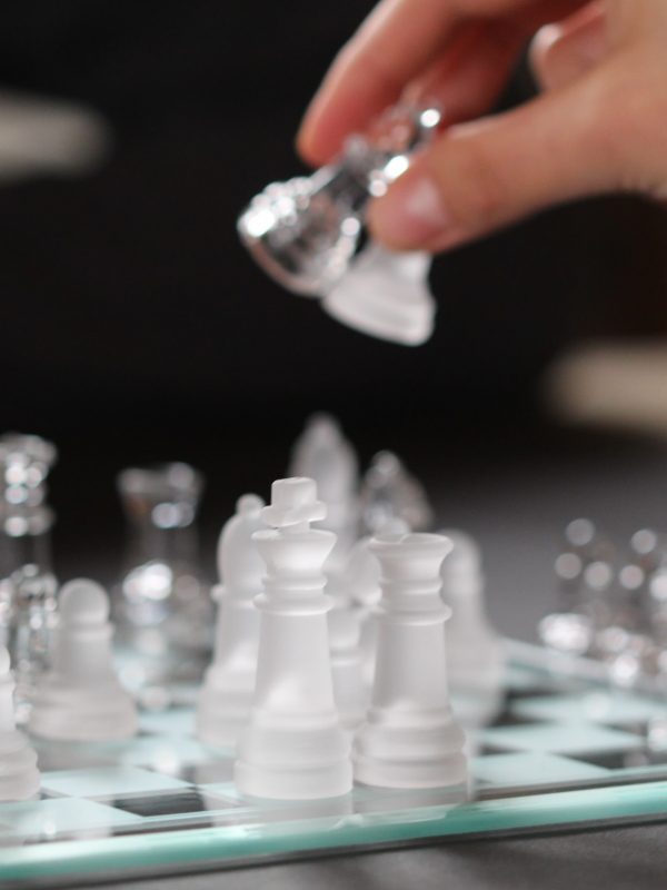 Chessboard representing strategy
